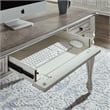 Pemberly Row Modern / Contemporary Elegant White Writing Desk