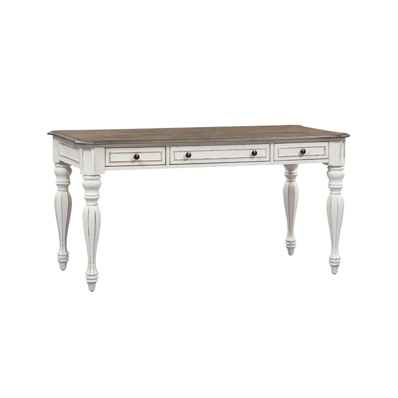 Pemberly Row Modern / Contemporary Elegant White Writing Desk