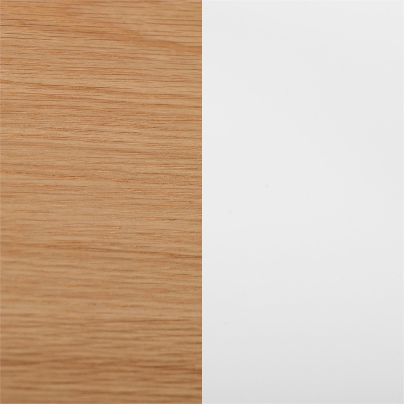 Pemberly Row Modern Universal Coffee Table Modern Oak and White