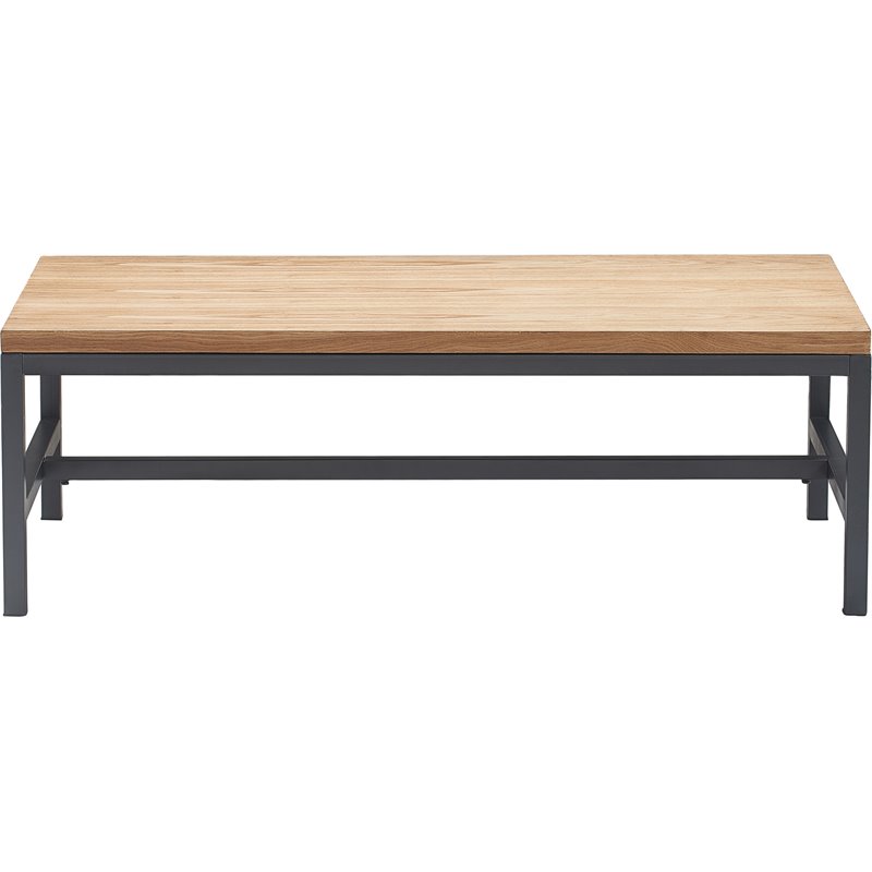 Pemberly Row Modern / Contemporary Wood Coffee Table in Natural Finish