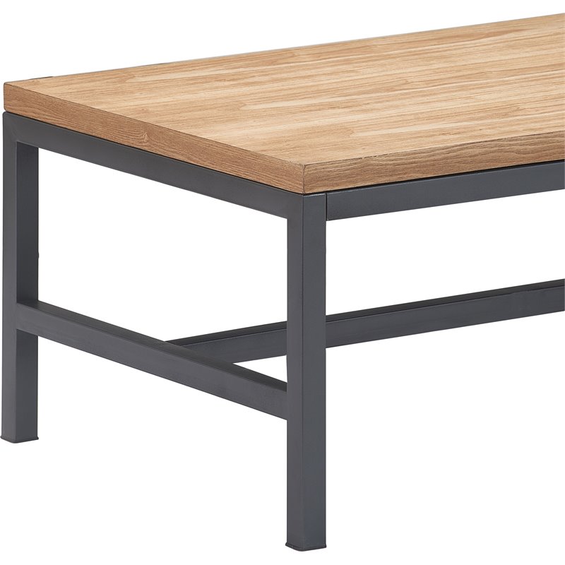Pemberly Row Modern / Contemporary Wood Coffee Table in Natural Finish