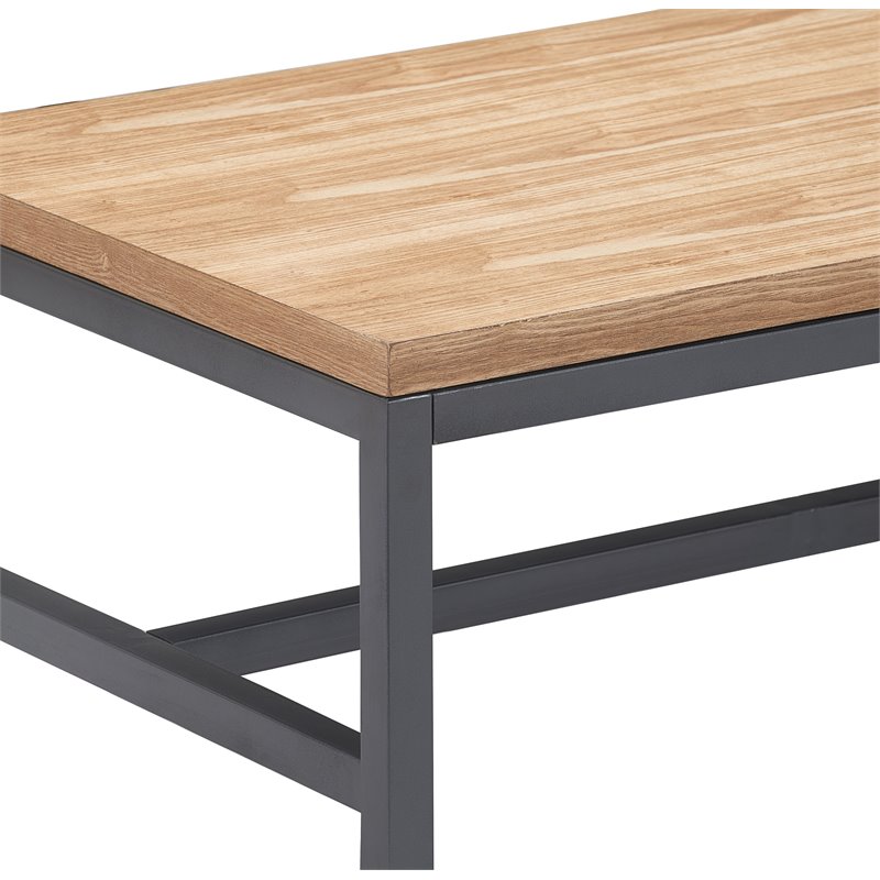 Pemberly Row Modern / Contemporary Wood Coffee Table in Natural Finish