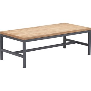 Pemberly Row Modern / Contemporary Wood Coffee Table in Natural Finish