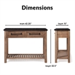 Pemberly Row Modern / Contemporary Wood Console Table in Brown