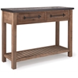 Pemberly Row Modern / Contemporary Wood Console Table in Brown