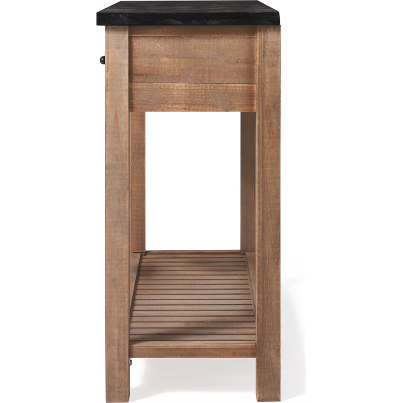 Pemberly Row Modern / Contemporary Wood Console Table in Brown