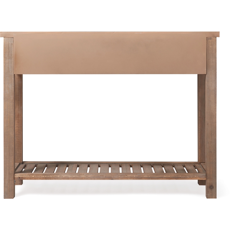 Pemberly Row Modern / Contemporary Wood Console Table in Brown