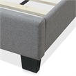 Pemberly Row Modern / Contemporary Upholstered Bed Queen Gray