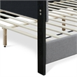 Pemberly Row Modern / Contemporary Upholstered Bed Queen Gray