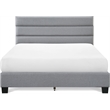 Pemberly Row Modern / Contemporary Upholstered Bed Queen Gray