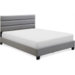 Pemberly Row Modern / Contemporary Upholstered Bed Queen Gray