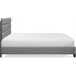 Pemberly Row Modern / Contemporary Upholstered Bed Queen Gray