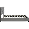 Pemberly Row Modern / Contemporary Upholstered Bed Queen Gray
