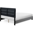 Pemberly Row Modern / Contemporary Upholstered Bed Queen Gray