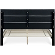 Pemberly Row Modern / Contemporary Upholstered Bed Queen Gray