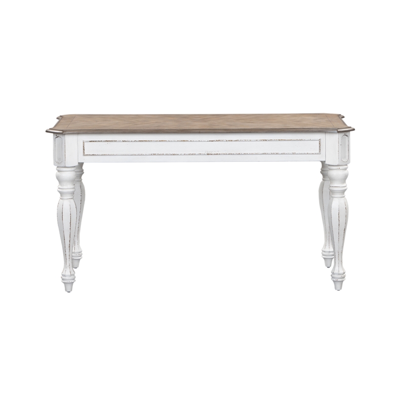 Pemberly Row Contemporary Elegant White Lift Top Writing Desk