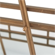 Pemberly Row Modern / Contemporary Bar Cart in Antique Gold Finish