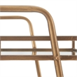 Pemberly Row Modern / Contemporary Bar Cart in Antique Gold Finish