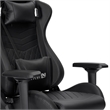 Pemberly Row Sport Ergonomic High-Back Fabric Racer Style PC Gaming Chair- Black