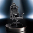 Pemberly Row Sport Ergonomic High-Back Fabric Racer Style PC Gaming Chair- Black