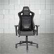 Pemberly Row Sport Ergonomic High-Back Fabric Racer Style PC Gaming Chair- Black
