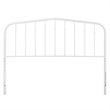 Pemberly Row Contemporary Modern Twin Metal Spindle Headboard in White