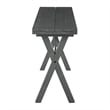 Pemberly Row Flip Top Table - Distressed Washed Gray Finish Wood and Veneers