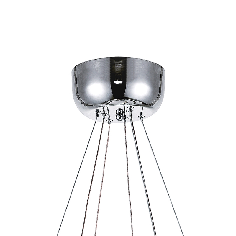 Pemberly Row Ring Transitional Metal LED Chandelier in Chrome