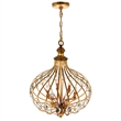 Pemberly Row 6 Light Traditional Metal Chandelier in Antique Bronze