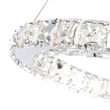 Pemberly Row Ring 1 Light Integrated LED Metal Chandelier in Chrome