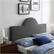 Pemberly Row King/California King Performance Velvet Headboard in Charcoal