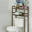 Pemberly Row Modern 2-tier Solid Wood Space Saver Antique Chestnut