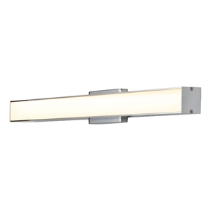 Pemberly Row 24&quot ETL Certified Integrated AC LED Bathroom Lighting in Chrome