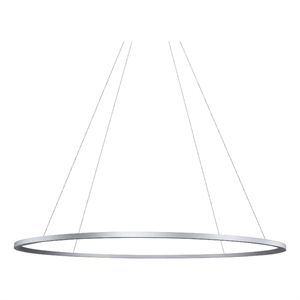 Pemberly Row 60&quot Adjustable ETL Certified Integrated LED Chandelier in Silver