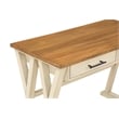 Pemberly Row Rustic Writing Desk with Drawers - Antique White - Engineered Wood