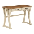 Pemberly Row Rustic Writing Desk with Drawers - Antique White - Engineered Wood