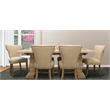 Pemberly Row Rectangular Dining Table in Mango Solid Wood with White Wash Finish