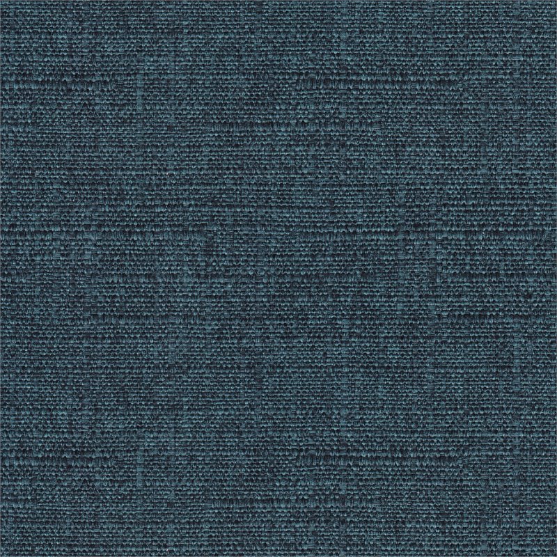 Pemberly Row Boho Transitional Wood and Fabric Storage Ottoman in Indigo Blue