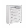 Pemberly Row 5-piece Upholstered California King Wood Bedroom Set White