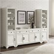 Pemberly Row 3PC Entertainment Center/Sideboard and Bookcases in White
