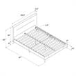Pemberly Row Upholstered Platform Bed Queen in Light Gray Velvet