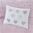 Pemberly Row Polyester Printed Brushed Comforter Set in Pink Blush