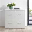 Pemberly Row 2-Drawer Engineered Wood Lateral File with Lockdowel - White Finish