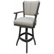 Pemberly Row Classic Solid Wood Swivel Extra Tall 34