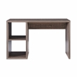 Pemberly Row Contemporary Wood Two Cube Home Office Desk in Gray