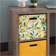 Pemberly Row Contemporary Wood Two Cube Home Office Desk in Gray