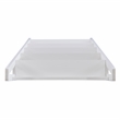 Pemberly Row Modern / Contemporary Wood Five Shelf Bookcase in White