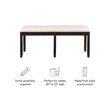 Pemberly Row Modern Wood Backless Bench in Dark Charcoal Gray