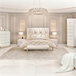 Pemberly Row Eastern King Panel Bed in Champagne Ivory & Chardonnay