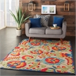 Pemberly Row 4' x 6' Multicolor Fabric Farmhouse Area Rug (4' x 6')